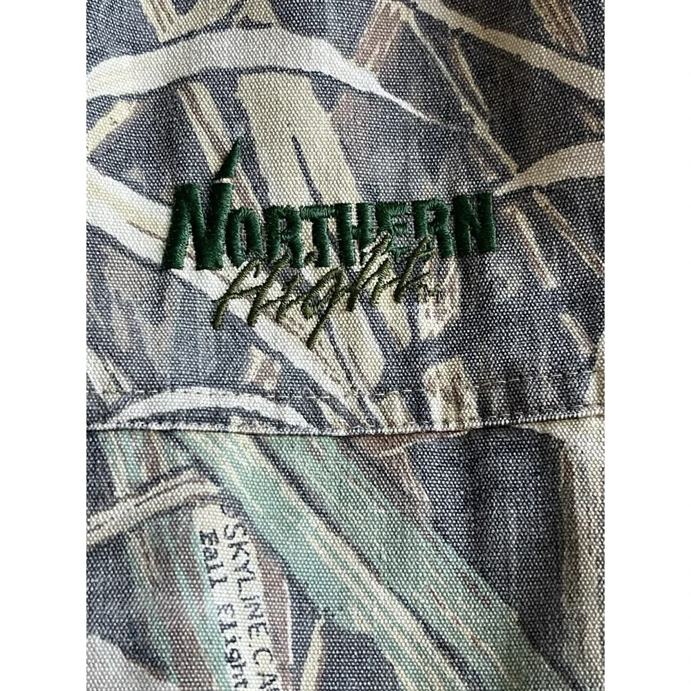 VTG 90's Cabela's Skyline Camo Zip Up Hunting Outdoor Jacket‎ Coat Sz 2XL REG